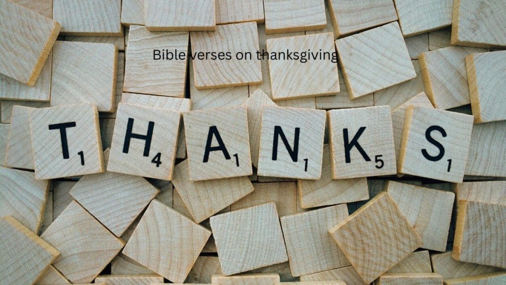 Bible verses on thanksgiving