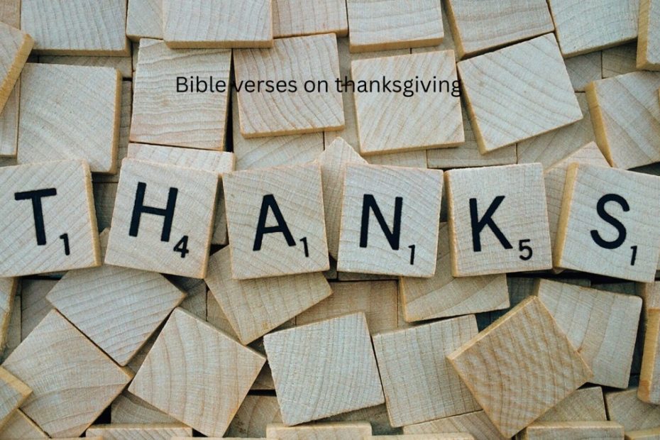 Bible verses on thanksgiving