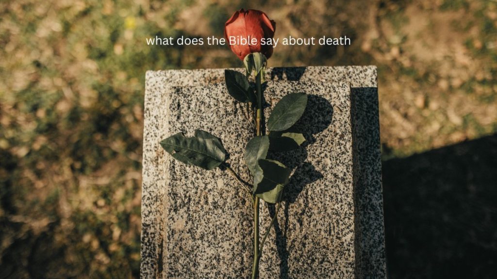 what does the bible say about death