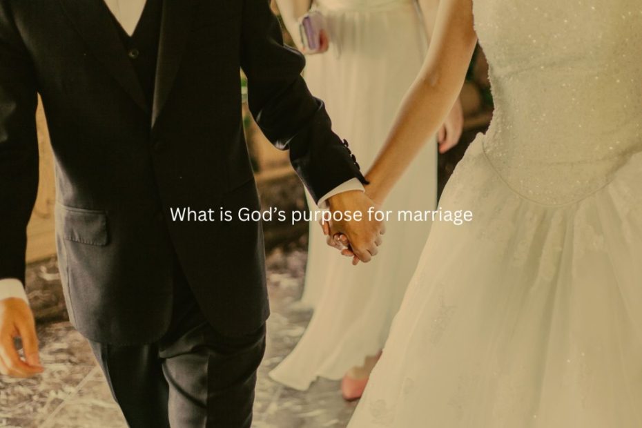 what is God's purpose for marriage