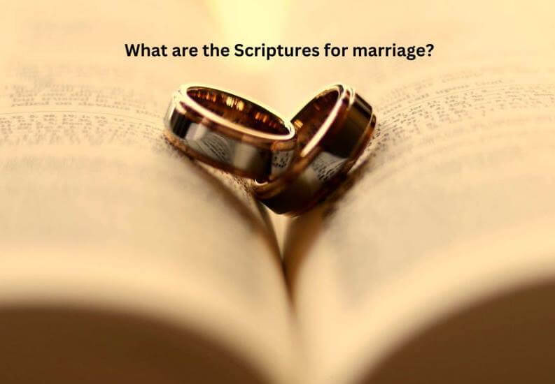 What are the Scriptures for marriage? Old and New Testament Bible verses