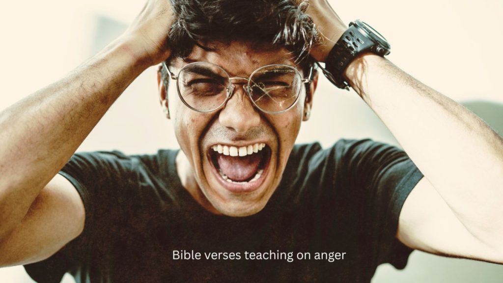 Bible verses teaching on anger