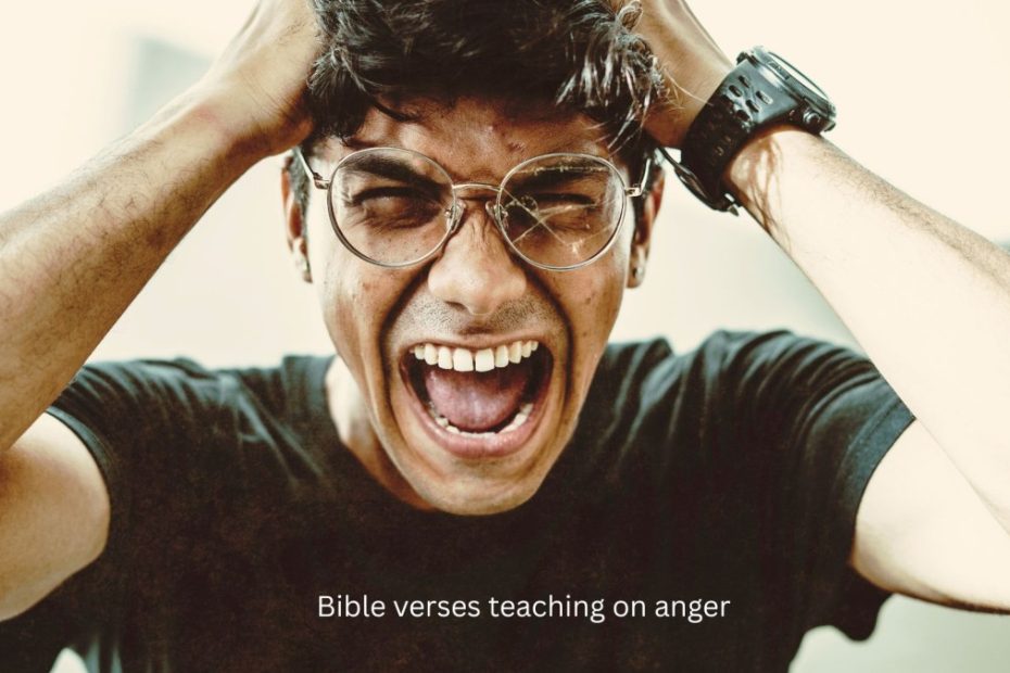 Bible verses teaching on anger