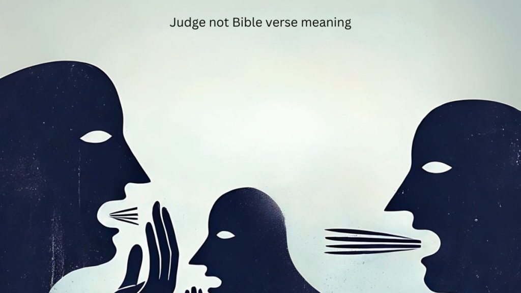 Do not judge Bible verse meaning
